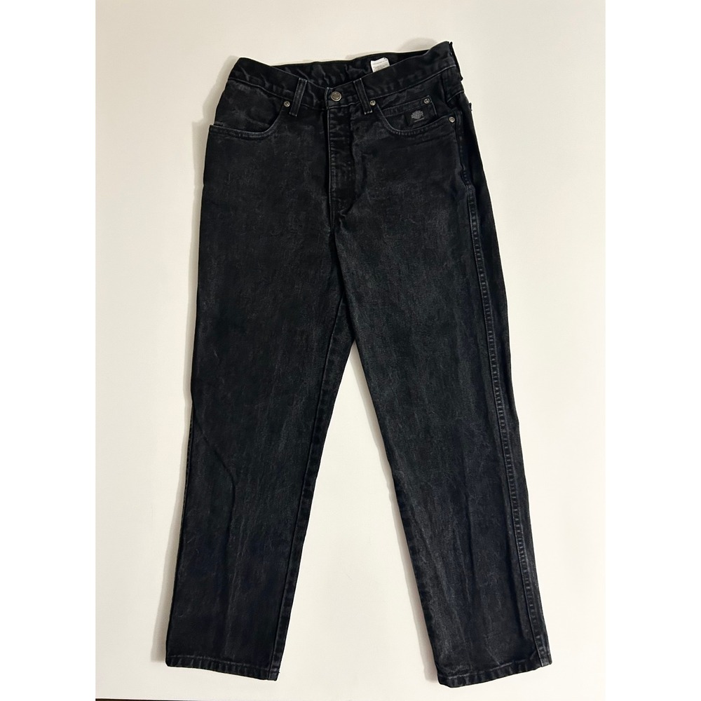 Harley-Davidson Mens Traditional Fit Black Denim Jeans 32x30 Vintage 2002 99101N